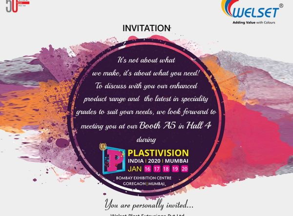 Welset invites you for Plastivision India - 2020
